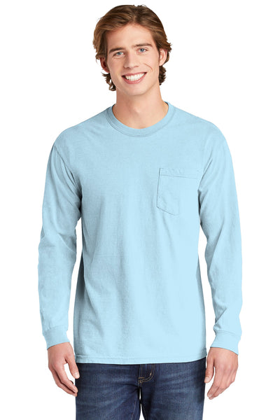 Comfort Colors Men's Heavyweight Ring Spun Long Sleeve Pocket Tee. 4410