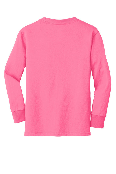 Port & Company - Youth Long Sleeve Core Cotton Tee Youth Apparel Shirts & Tops