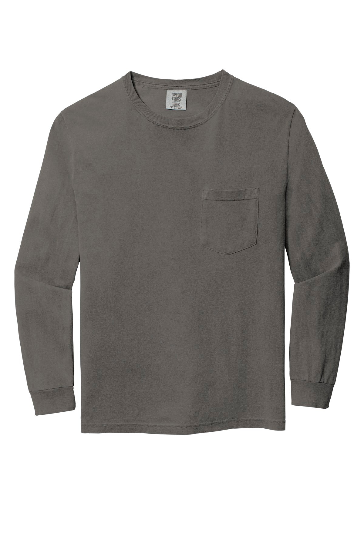 Comfort Colors Men's Heavyweight Ring Spun Long Sleeve Pocket Tee. 4410 Comfort Colors