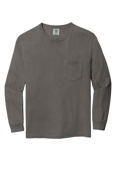 Comfort Colors Men's Heavyweight Ring Spun Long Sleeve Pocket Tee. 4410