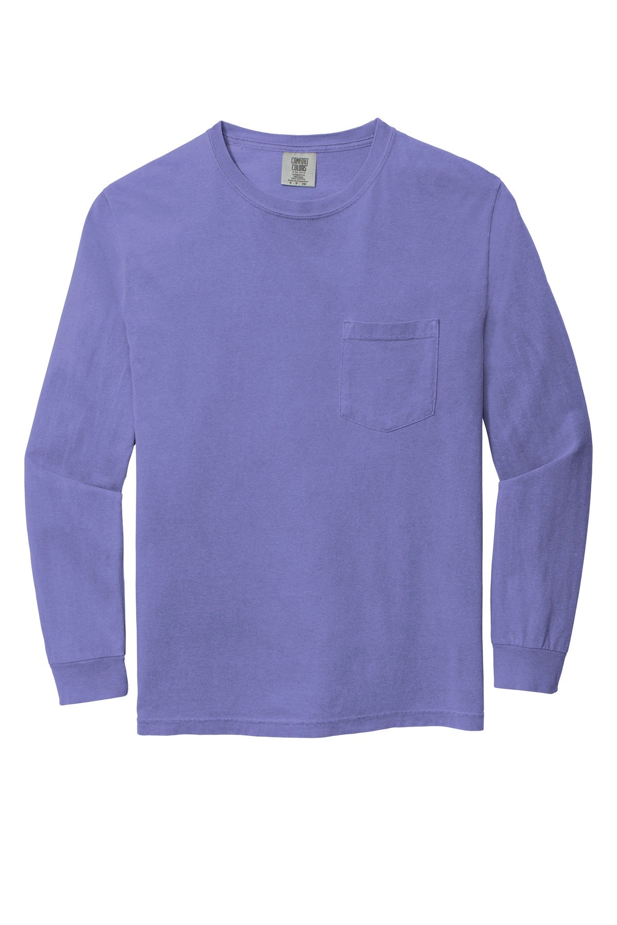 Comfort Colors Men's Heavyweight Ring Spun Long Sleeve Pocket Tee. 4410 Comfort Colors