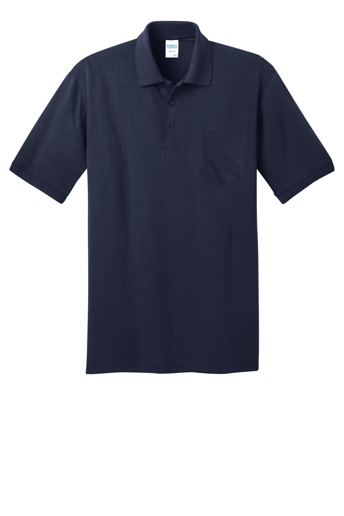 Port & Company Men's Core Blend Jersey Knit Pocket Polo Mens Apparel Shirts & Tops