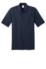 Port & Company Men's Core Blend Jersey Knit Pocket Polo Mens Apparel Shirts & Tops