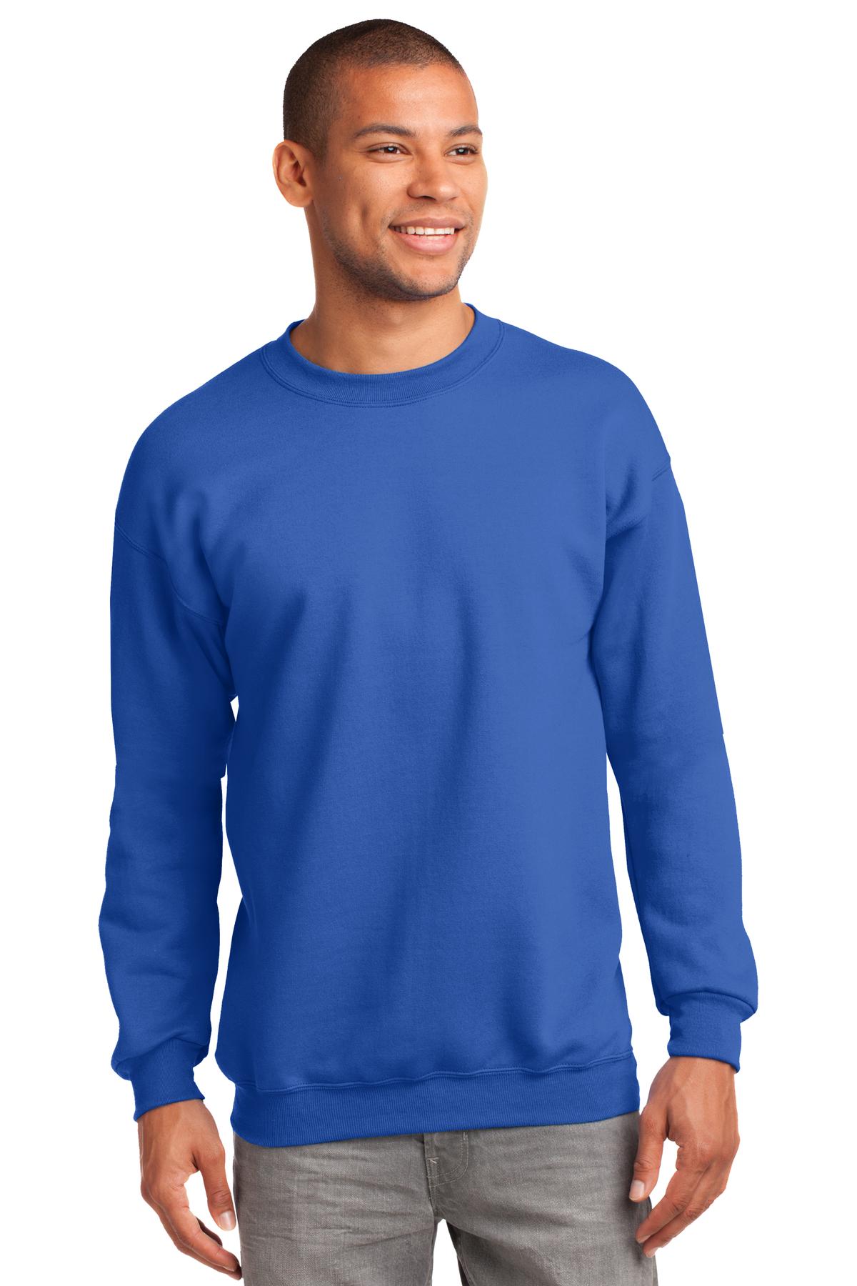 Port & Company - Men's Tall Essential Fleece Crewneck Sweatshirt Mens Apparel Sweatshirts & Fleece