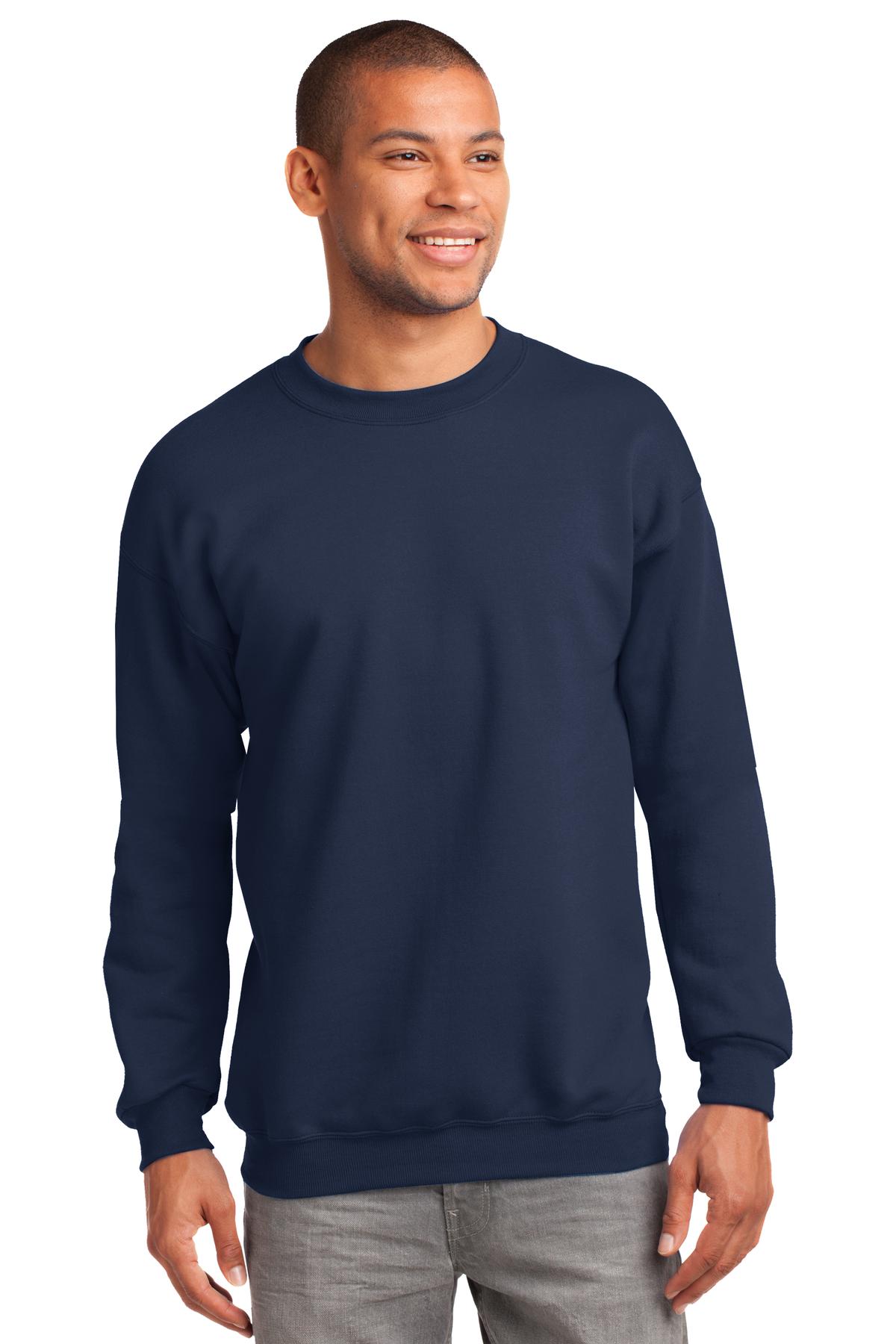 Port & Company - Men's Tall Essential Fleece Crewneck Sweatshirt Mens Apparel Sweatshirts & Fleece