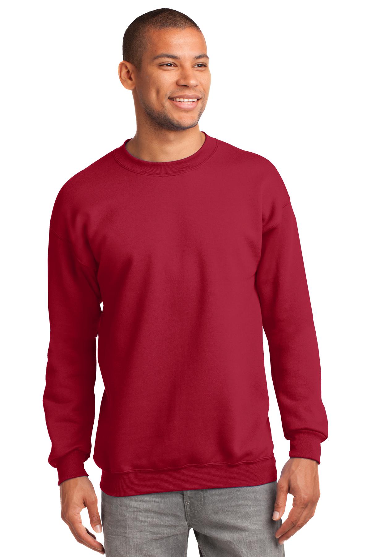 Port & Company - Men's Tall Essential Fleece Crewneck Sweatshirt Mens Apparel Sweatshirts & Fleece