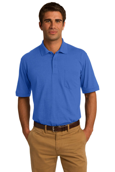 Port & Company Men's Core Blend Jersey Knit Pocket Polo Mens Apparel Shirts & Tops