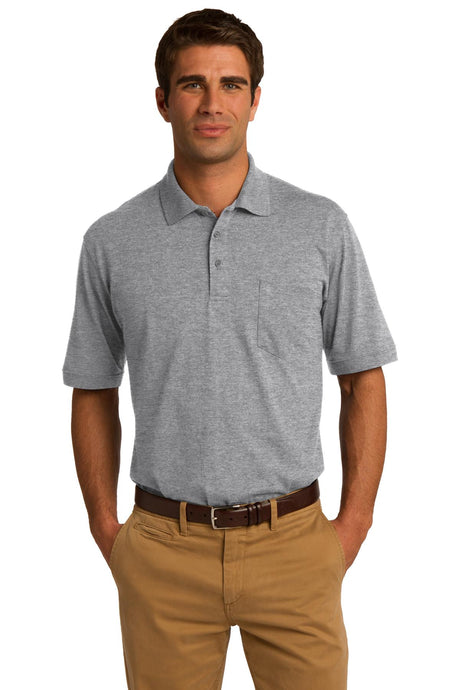 Port & Company Men's Core Blend Jersey Knit Pocket Polo Mens Apparel Shirts & Tops