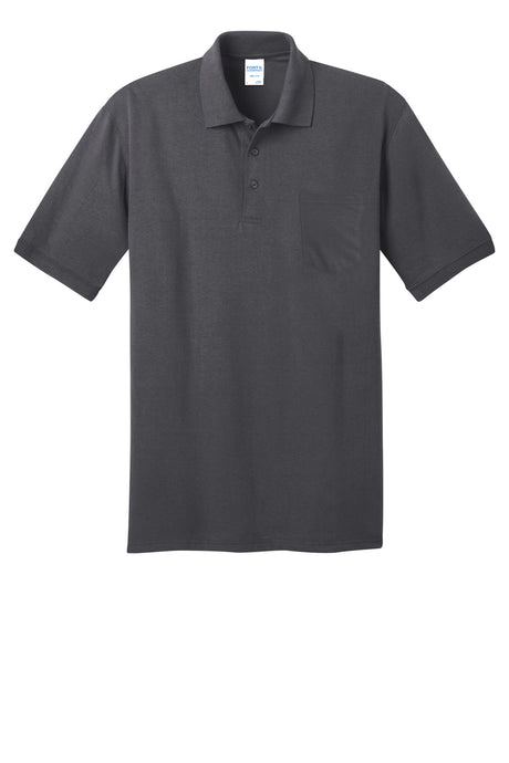Port & Company Men's Core Blend Jersey Knit Pocket Polo Mens Apparel Shirts & Tops
