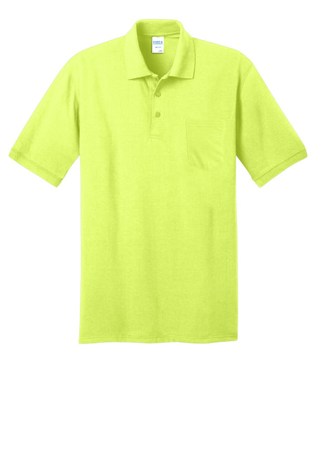 Port & Company Men's Core Blend Jersey Knit Pocket Polo Mens Apparel Shirts & Tops