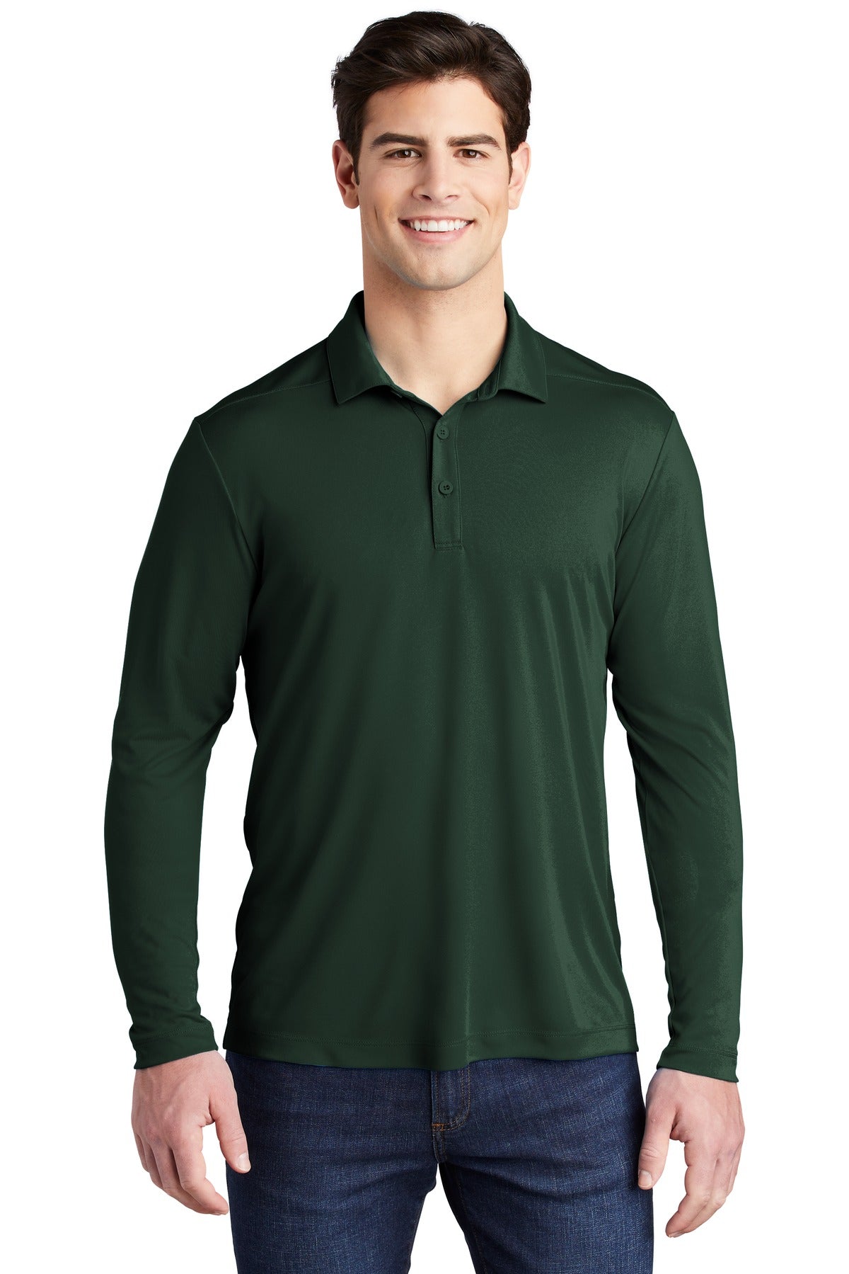 Sport-Tek Men's Posi-UV Pro Long Sleeve Polo Sport-Tek
