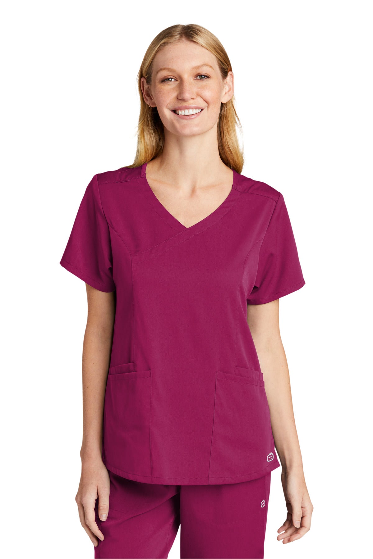 WonderWink Women's Premiere Flex Mock Wrap Top. WW4268