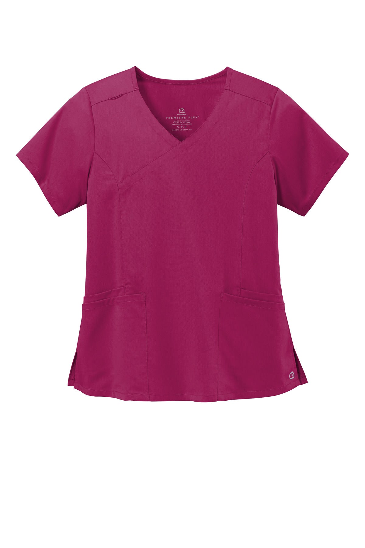 WonderWink Women's Premiere Flex Mock Wrap Top. WW4268