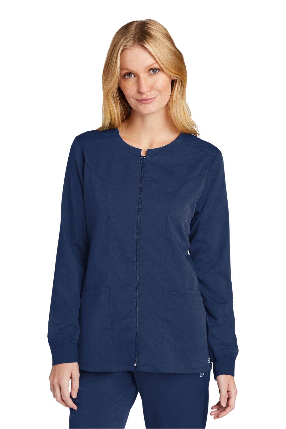 WonderWink Women's Premiere Flex Full-Zip Scrub Jacket. WW4088