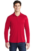 Sport-Tek Men's Posi-UV Pro Long Sleeve Polo Sport-Tek