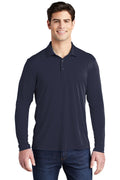 Sport-Tek Men's Posi-UV Pro Long Sleeve Polo Sport-Tek