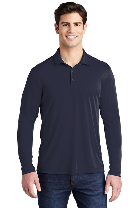 Sport-Tek Men's Posi-UV Pro Long Sleeve Polo Sport-Tek