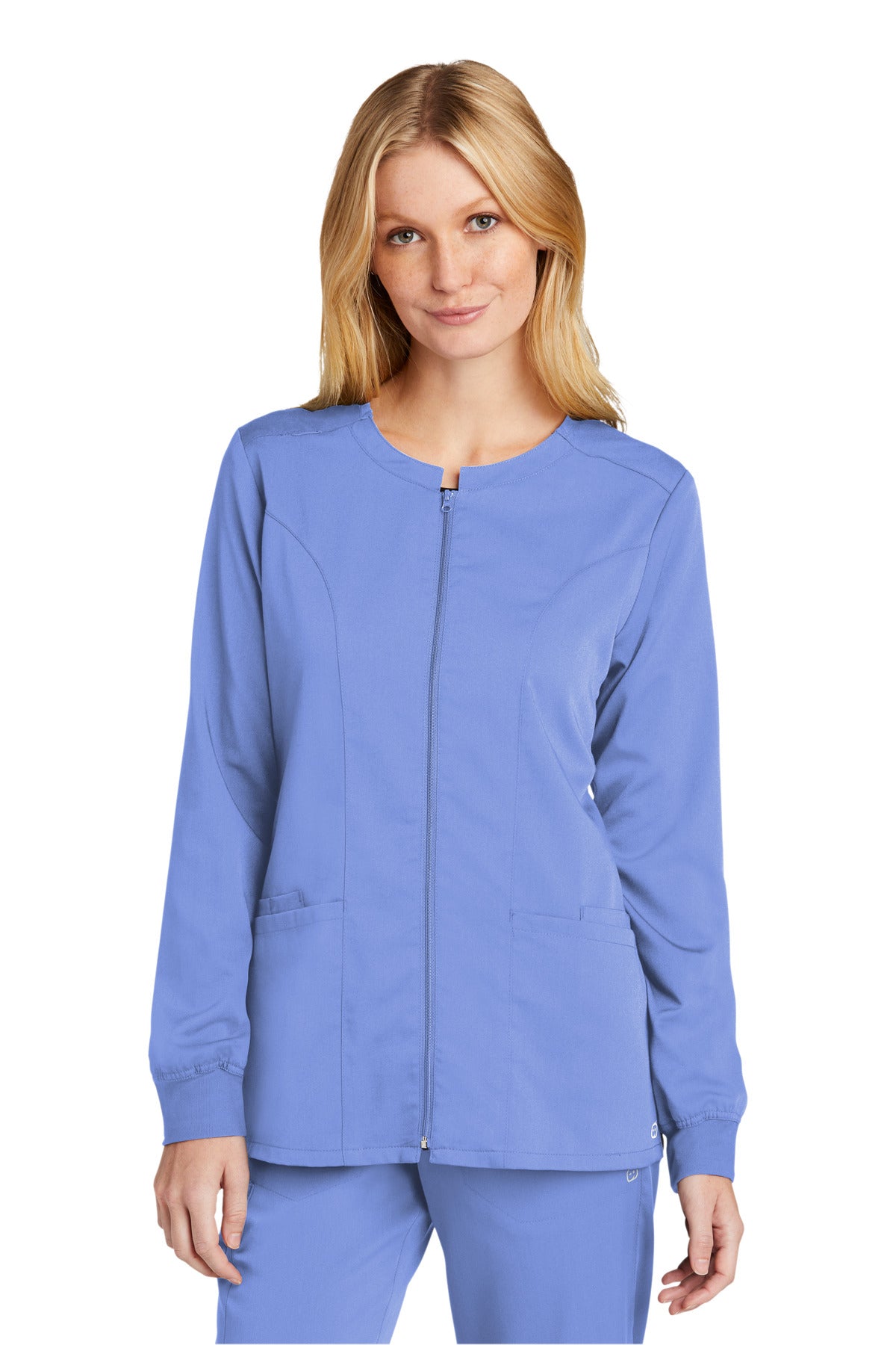 WonderWink Women's Premiere Flex Full-Zip Scrub Jacket. WW4088
