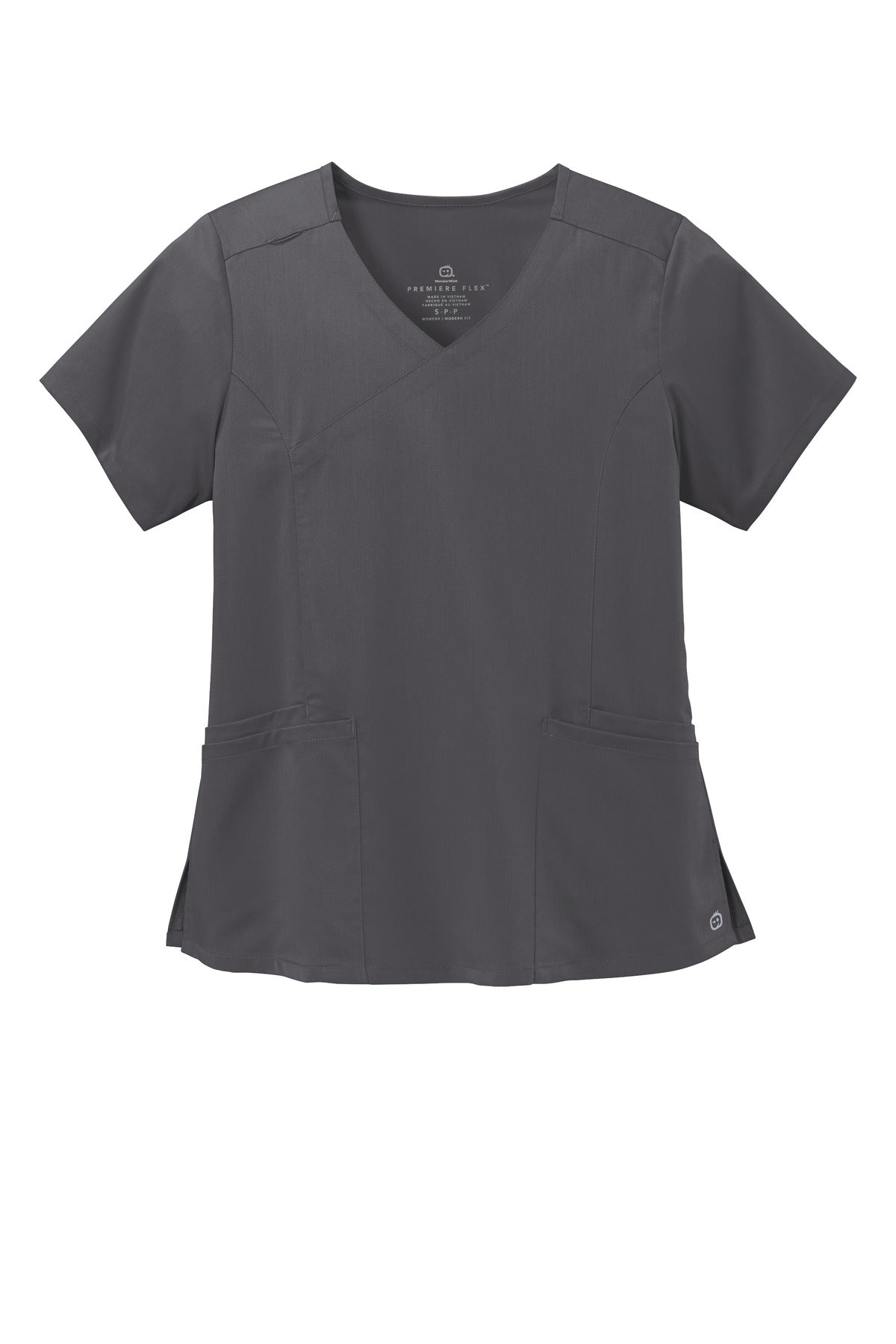 WonderWink Women's Premiere Flex Mock Wrap Top. WW4268