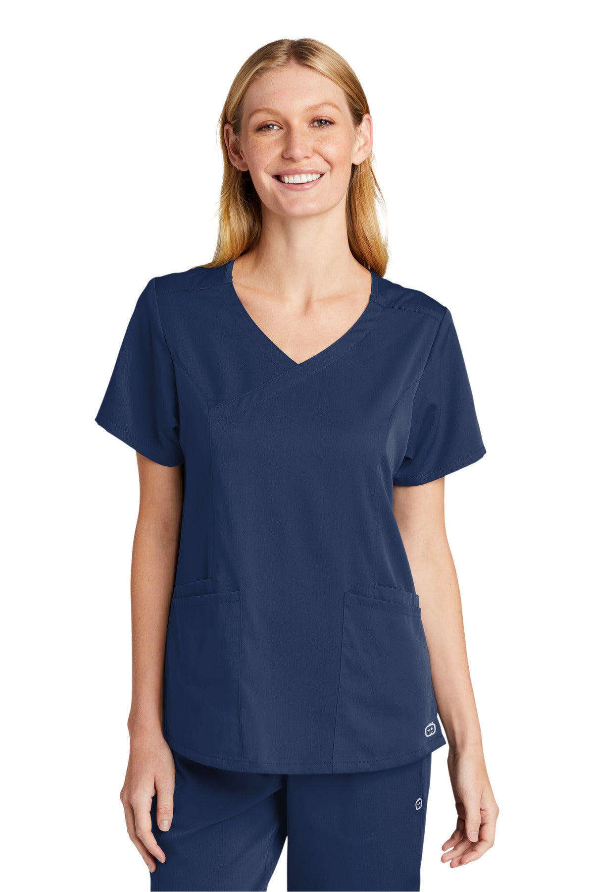 WonderWink Women's Premiere Flex Mock Wrap Top. WW4268