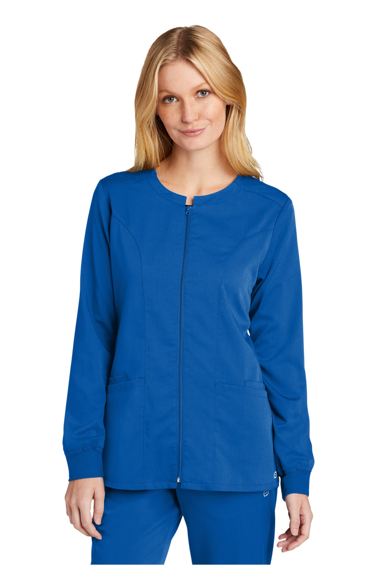 WonderWink Women's Premiere Flex Full-Zip Scrub Jacket. WW4088