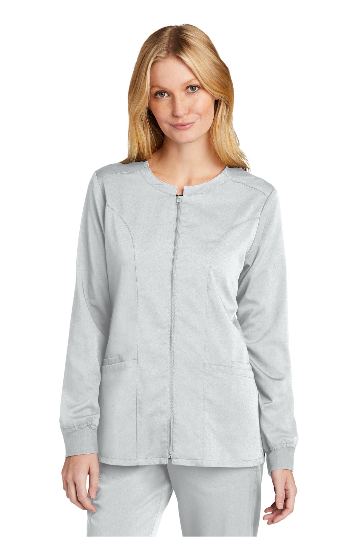 WonderWink Women's Premiere Flex Full-Zip Scrub Jacket. WW4088