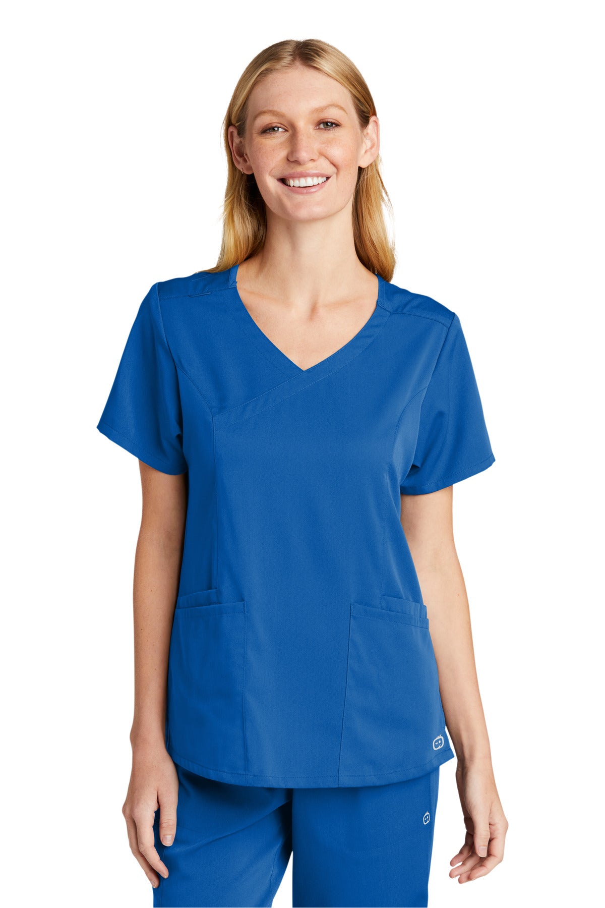 WonderWink Women's Premiere Flex Mock Wrap Top. WW4268