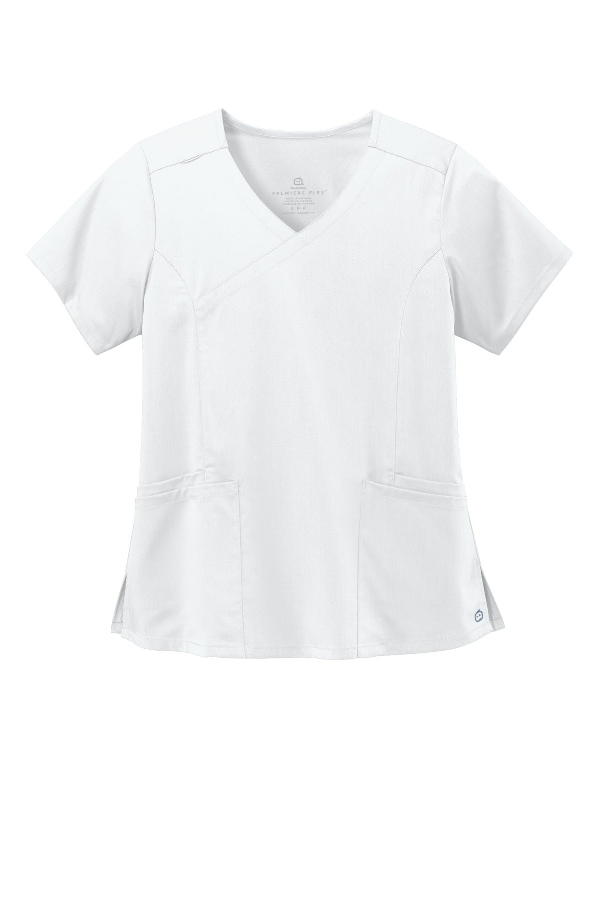 WonderWink Women's Premiere Flex Mock Wrap Top. WW4268