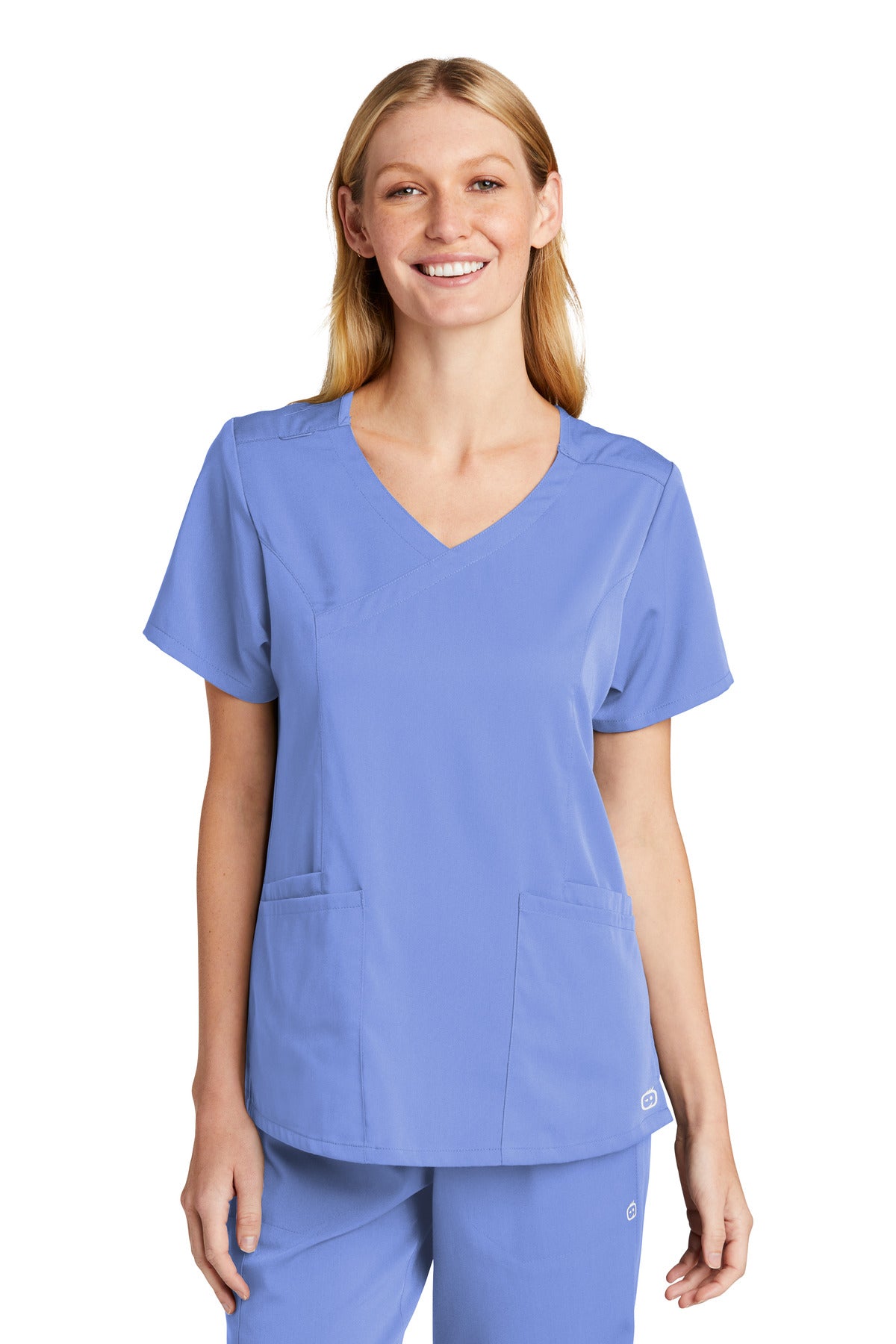 WonderWink Women's Premiere Flex Mock Wrap Top. WW4268