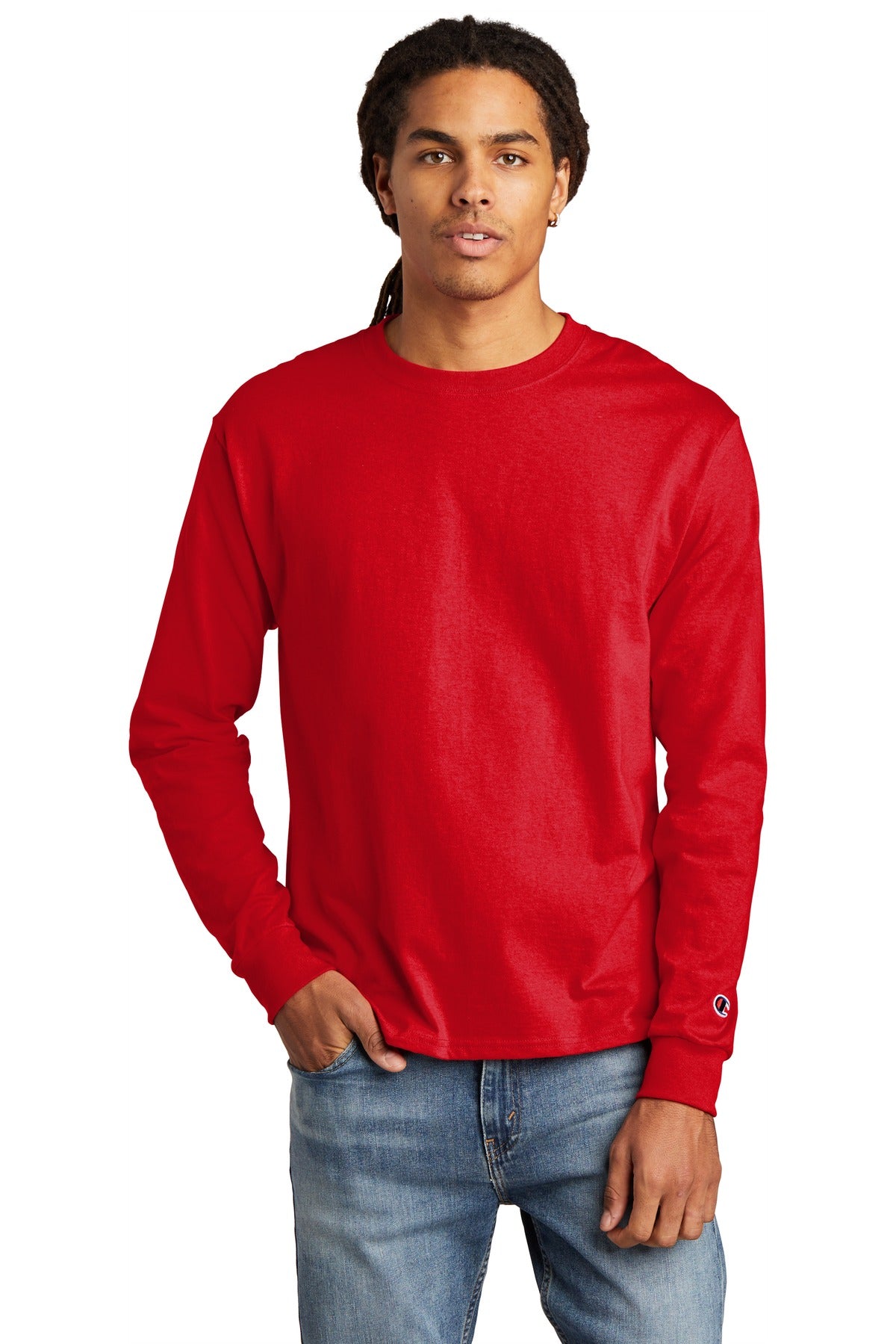 Champion Men's Heritage 5.2-Oz. Jersey Long Sleeve Tee Champion