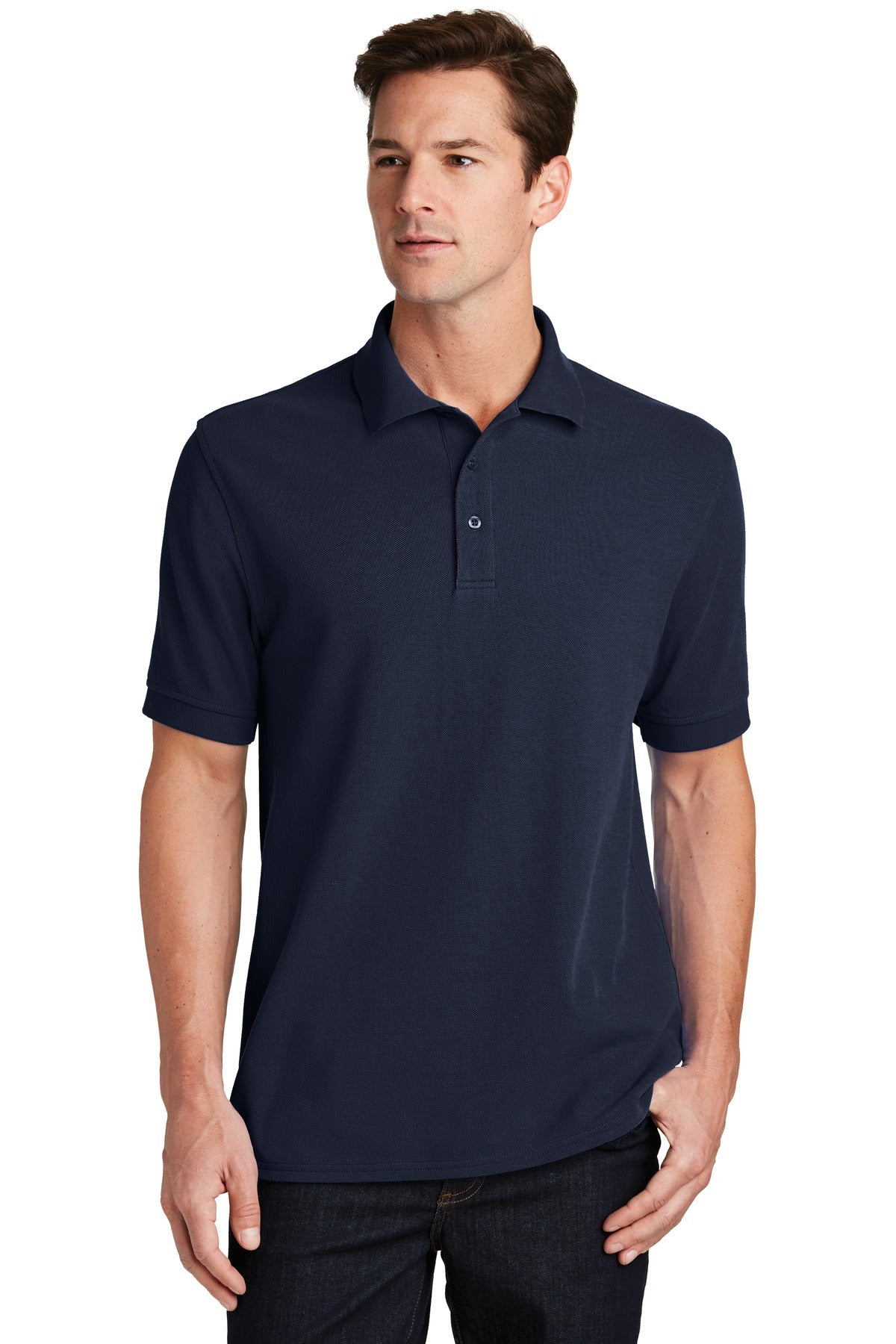 Port & Company - Men's Combed Ring Spun Pique Polo Mens Apparel Shirts & Tops