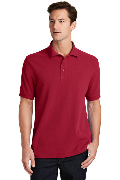 Port & Company - Men's Combed Ring Spun Pique Polo Mens Apparel Shirts & Tops