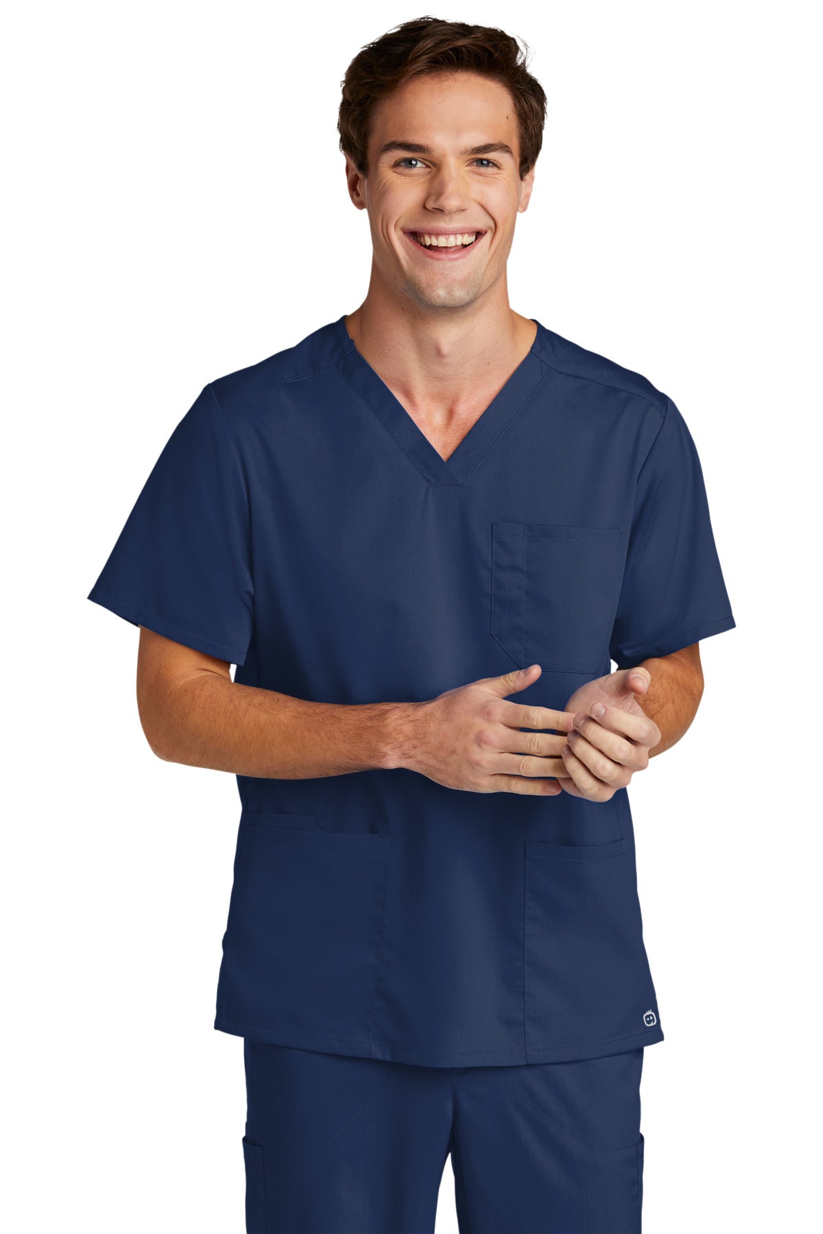 WonderWink Men's Premiere Flex V-Neck Top. WW5068