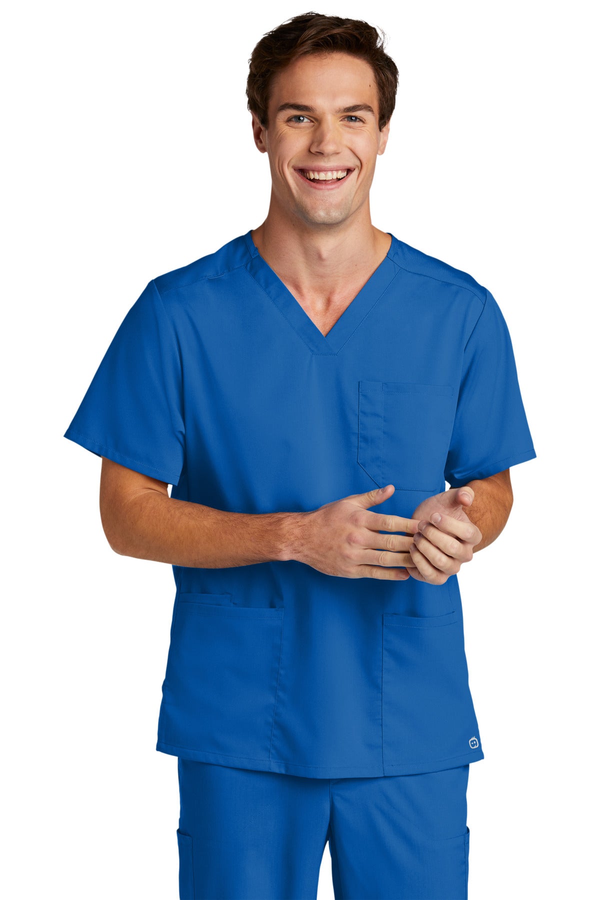 WonderWink Men's Premiere Flex V-Neck Top. WW5068