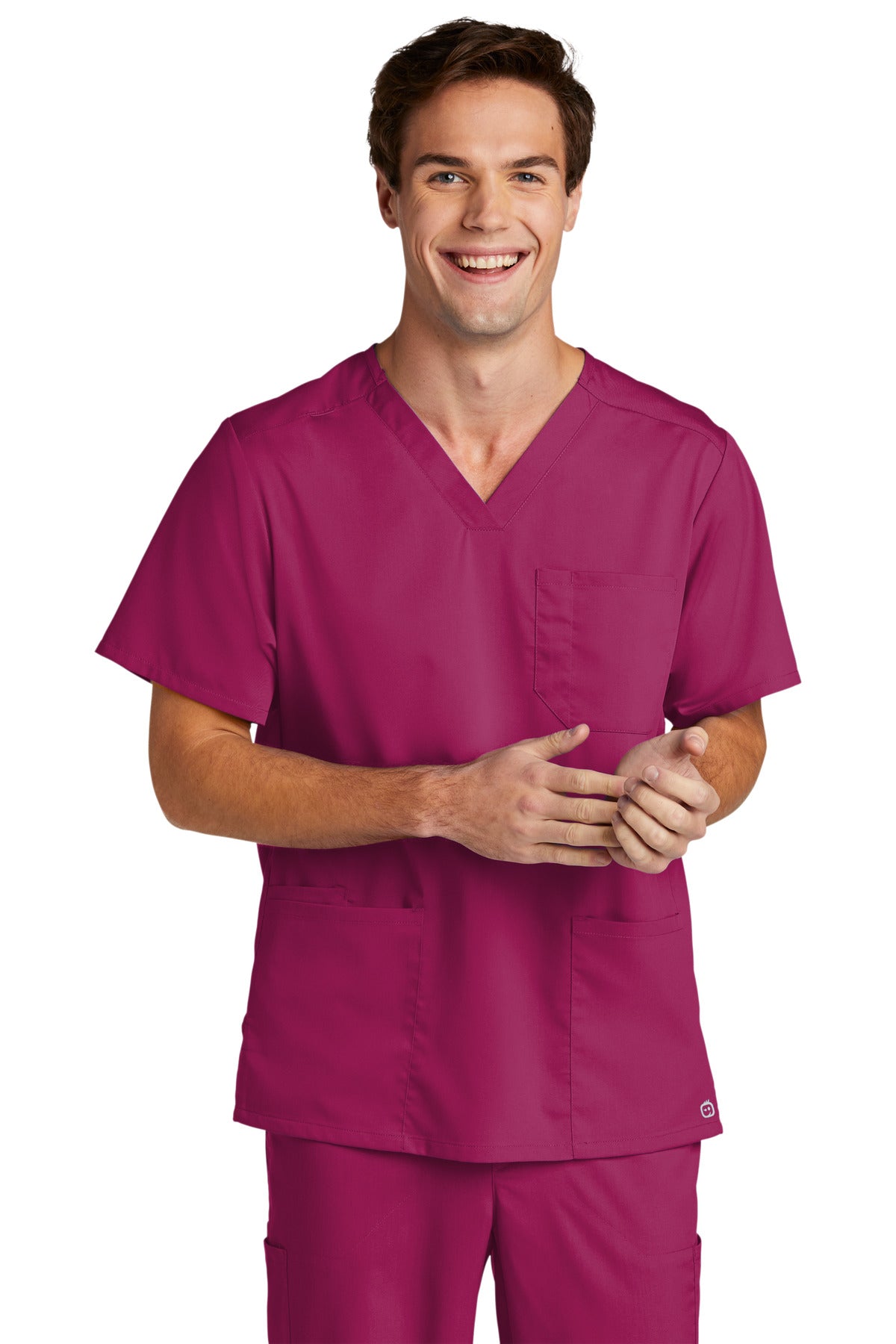 WonderWink Men's Premiere Flex V-Neck Top. WW5068