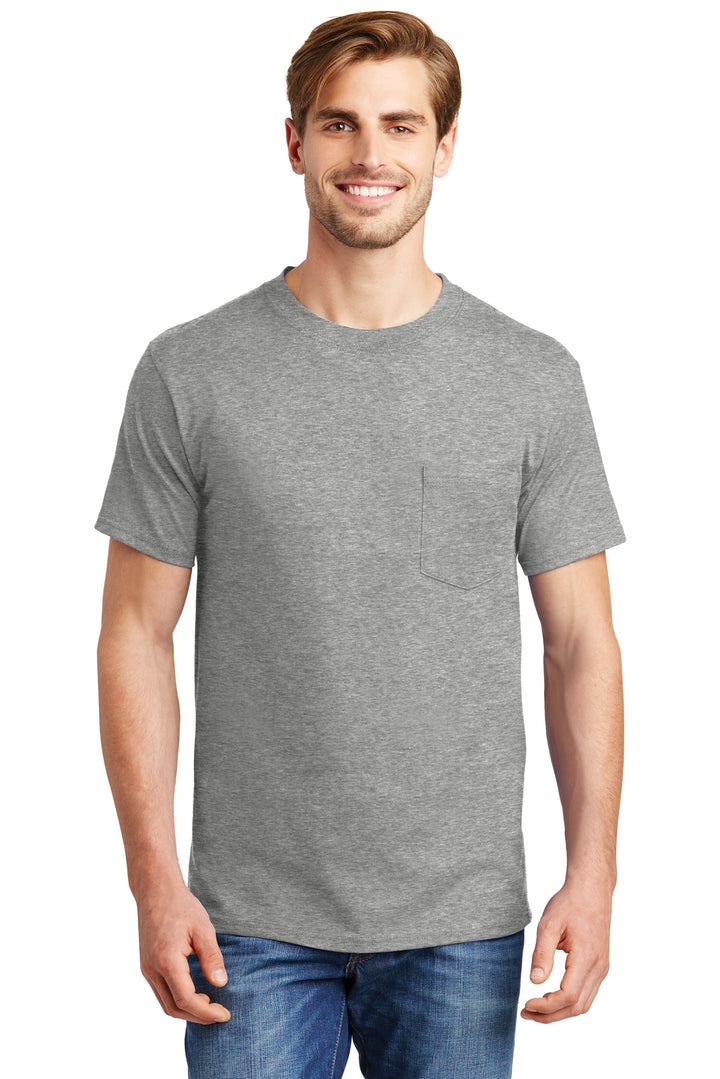 Hanes Men's Beefy 100% Cotton T-Shirt with Pocket Hanes