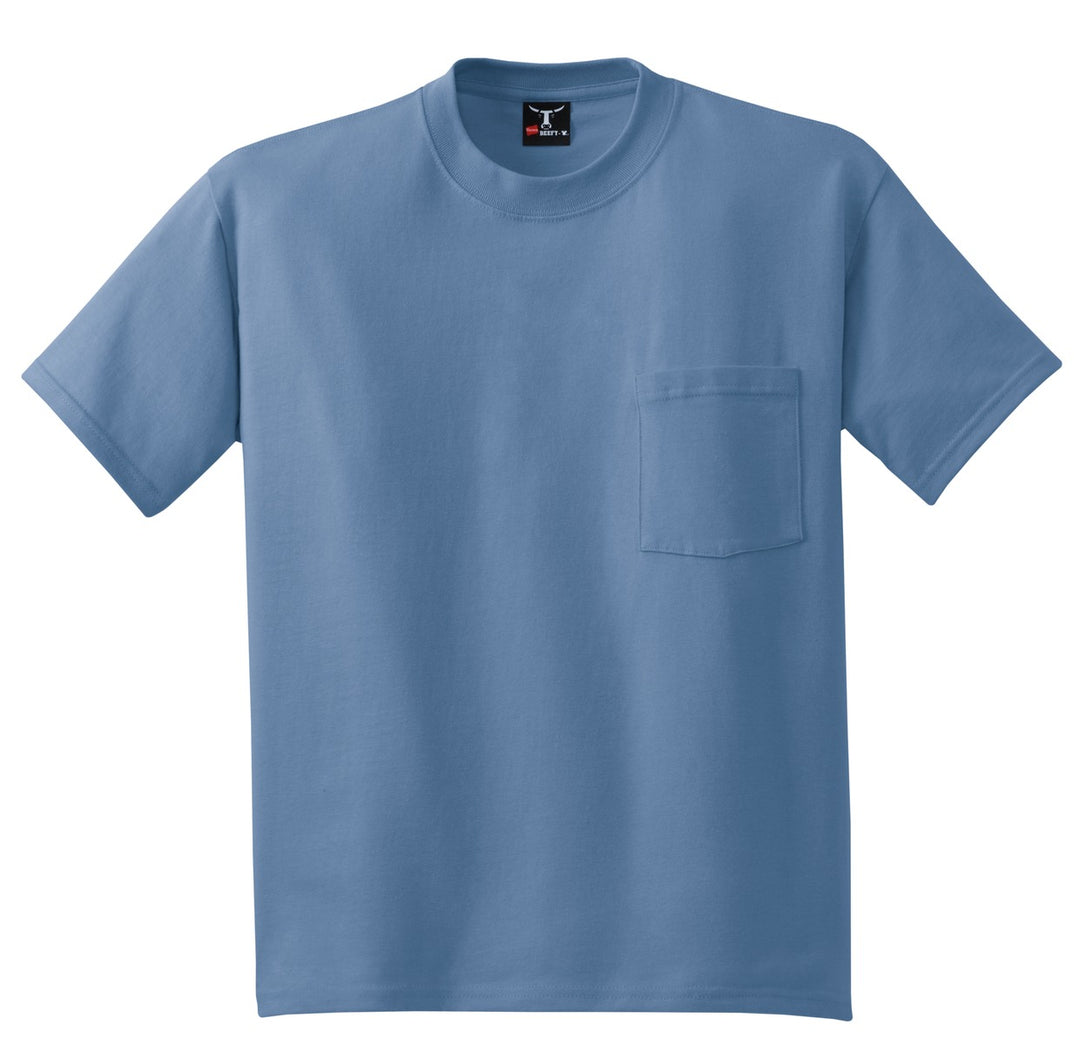 Hanes Men's Beefy 100% Cotton T-Shirt with Pocket Hanes