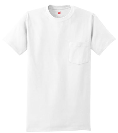 Hanes Men's - Authentic 100% Cotton T-Shirt with Pocket. 5590