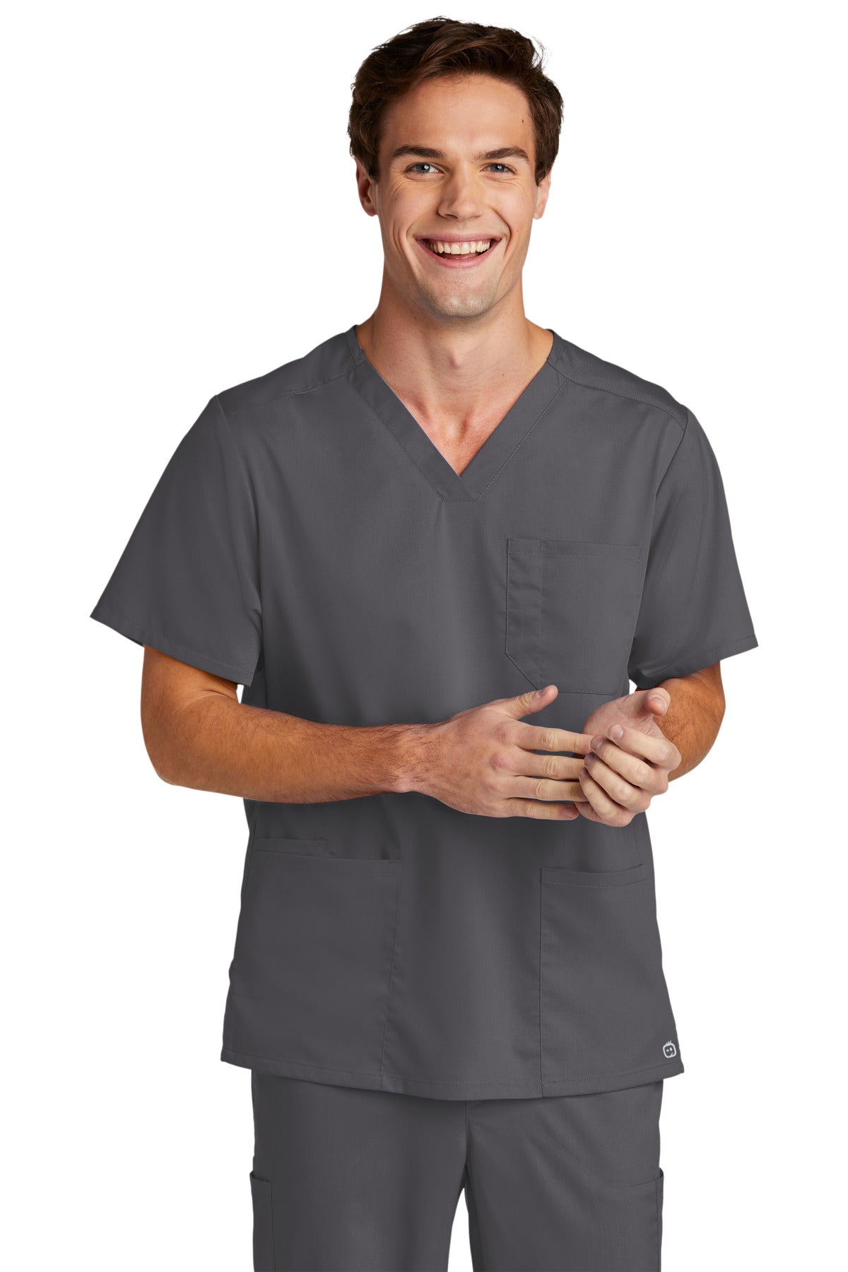 WonderWink Men's Premiere Flex V-Neck Top. WW5068