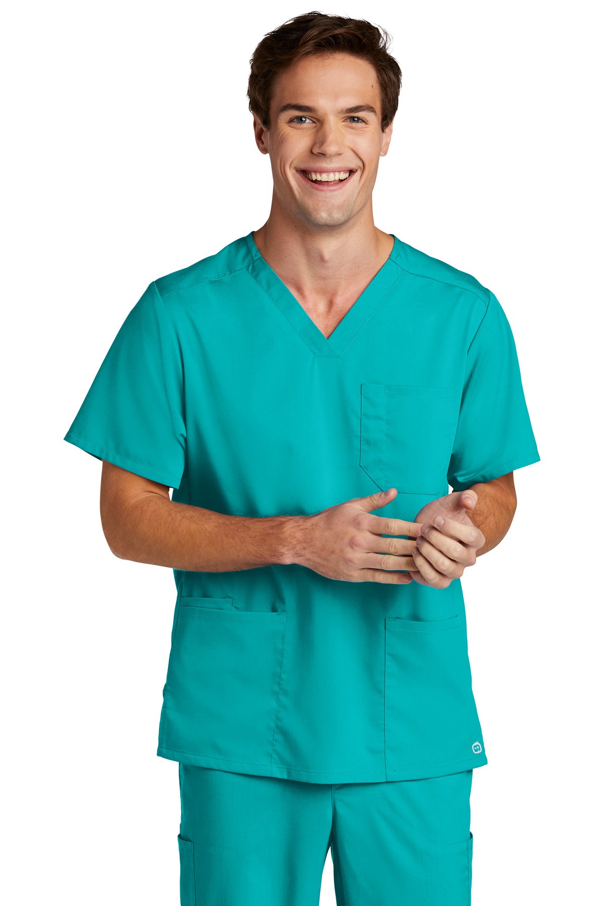 WonderWink Men's Premiere Flex V-Neck Top. WW5068