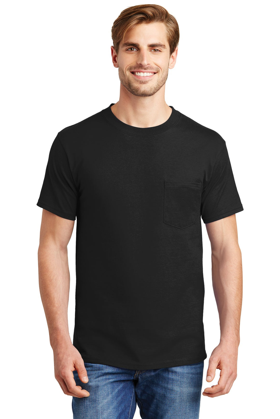 Hanes Men's Beefy 100% Cotton T-Shirt with Pocket Hanes