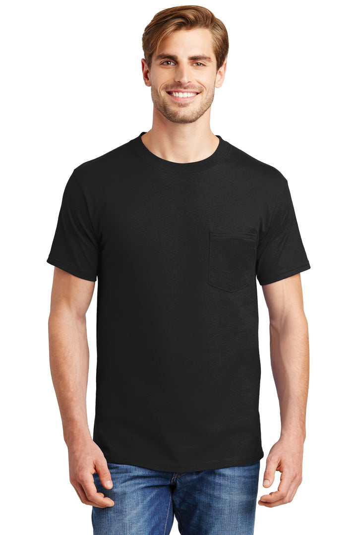 Hanes Men's Beefy 100% Cotton T-Shirt with Pocket Hanes