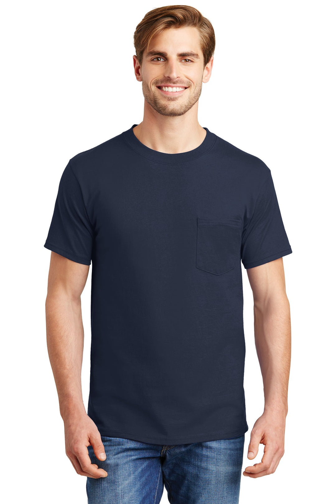 Hanes Men's Beefy 100% Cotton T-Shirt with Pocket Hanes
