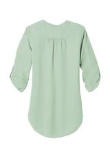 Port Authority Womens 3/4-Sleeve Tunic Blouse. LW701