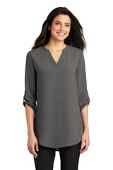 Port Authority Womens 3/4-Sleeve Tunic Blouse. LW701