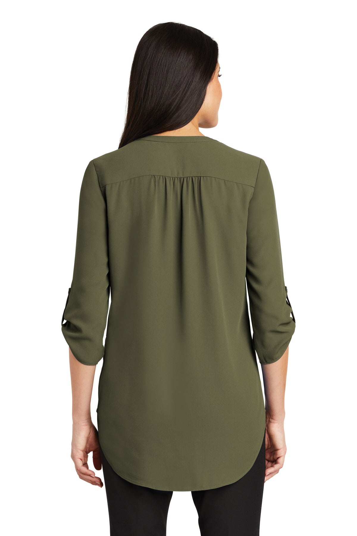 Port Authority Womens 3/4-Sleeve Tunic Blouse. LW701
