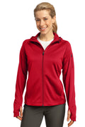 Sport-Tek Women's   Tech Fleece Full-Zip Hooded Jacket-1