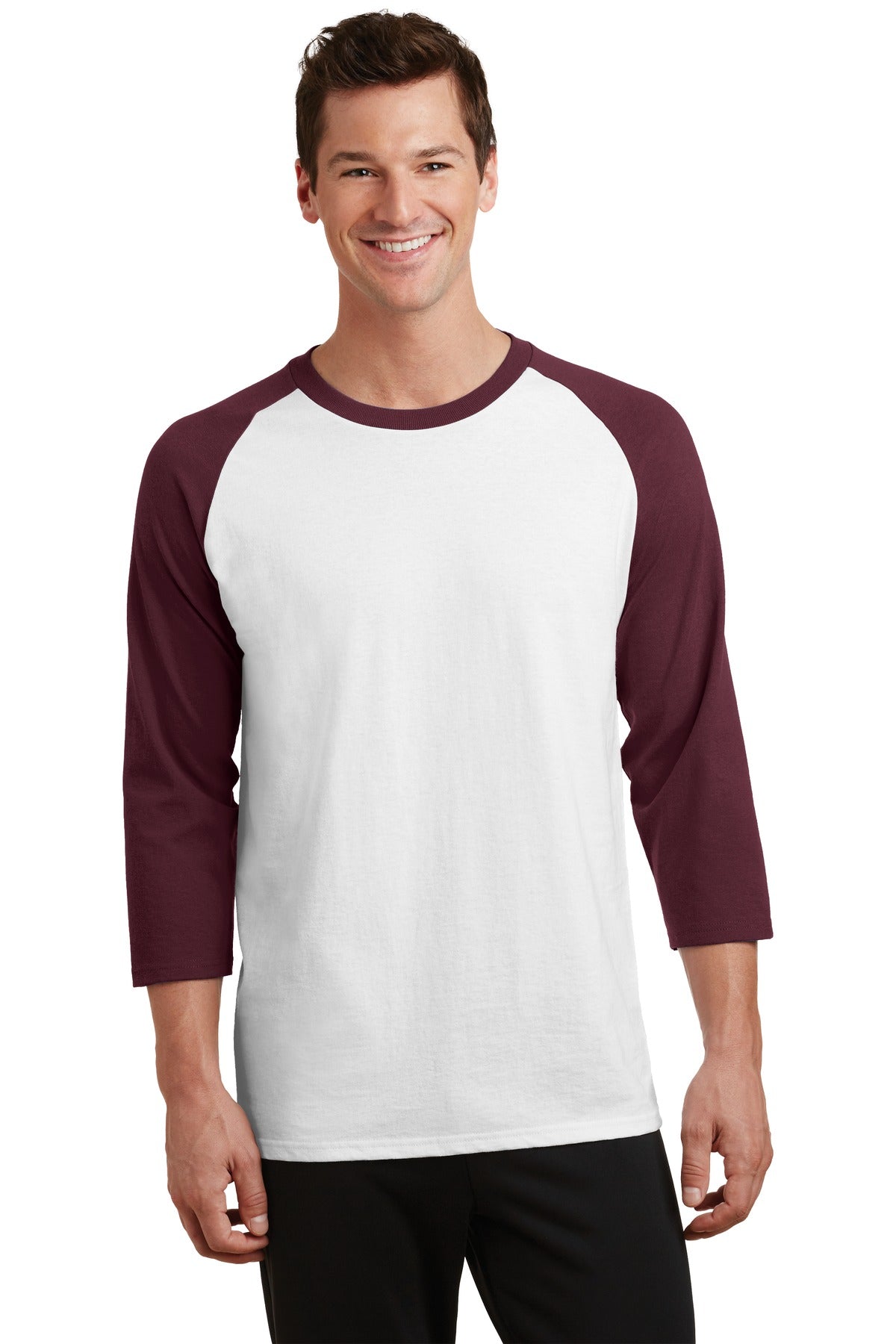 Port & Company - Men's Core Blend 3/4-Sleeve Raglan Tee