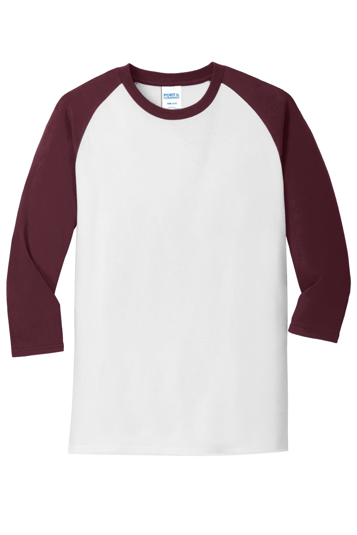 Port & Company - Men's Core Blend 3/4-Sleeve Raglan Tee