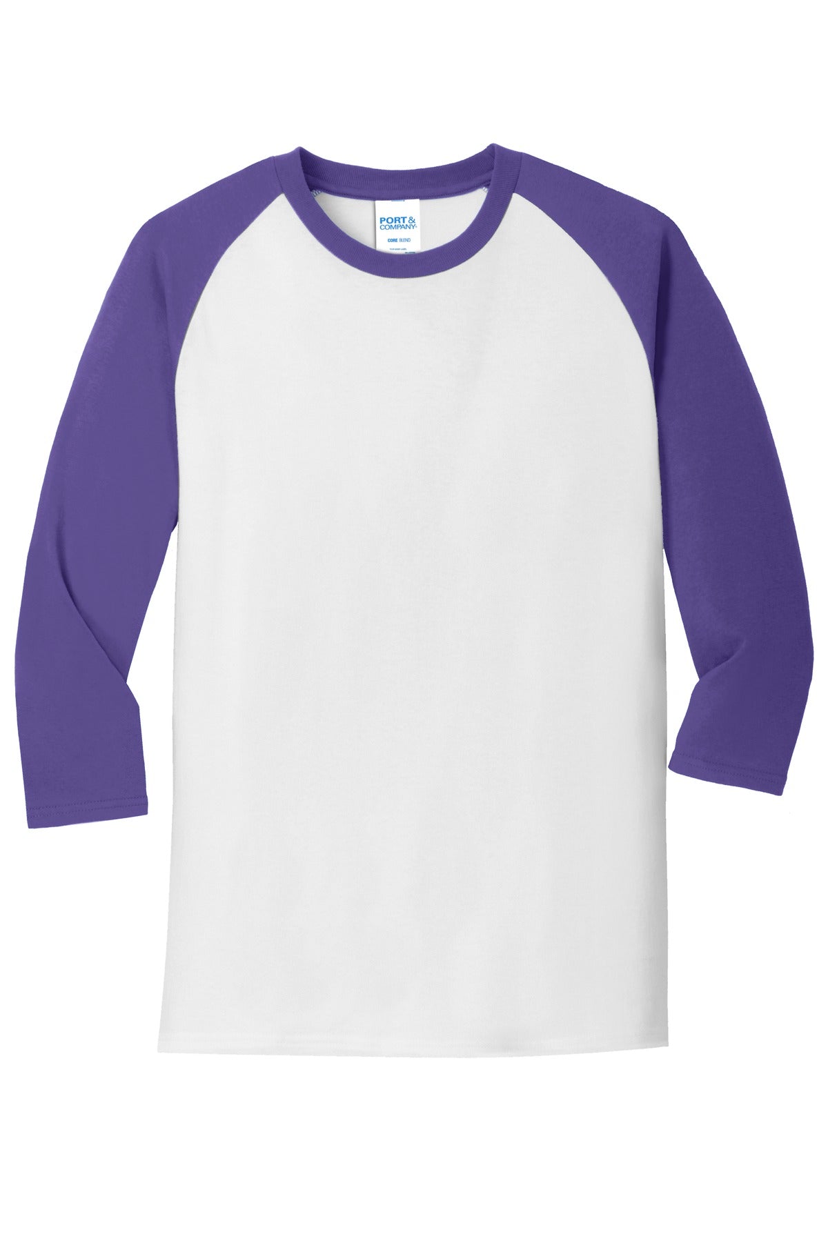 Port & Company - Men's Core Blend 3/4-Sleeve Raglan Tee